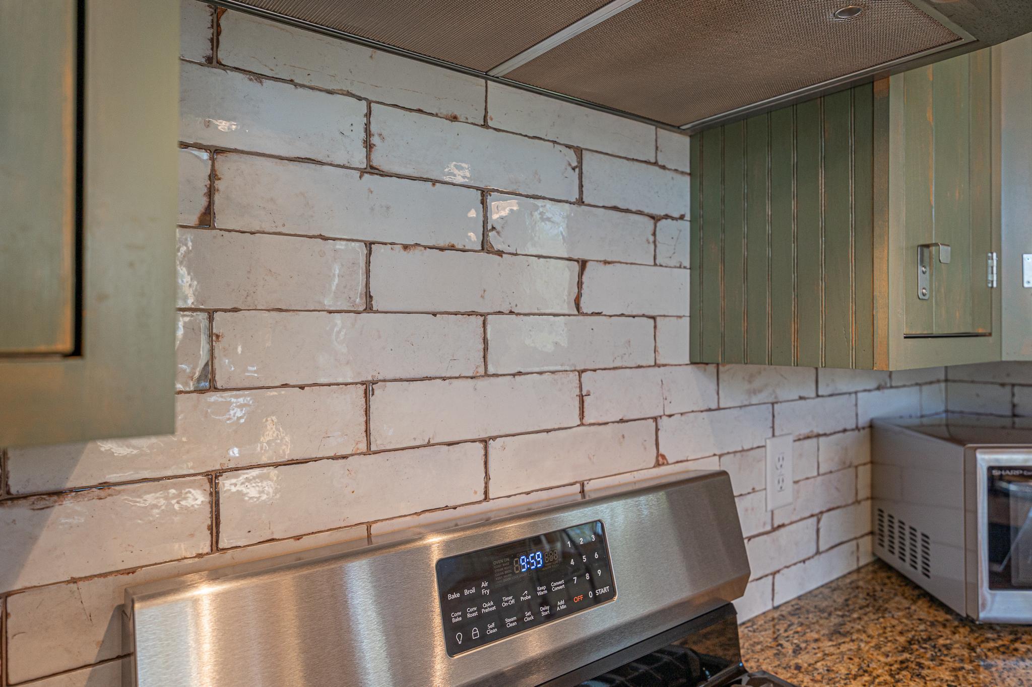 Tile backsplash