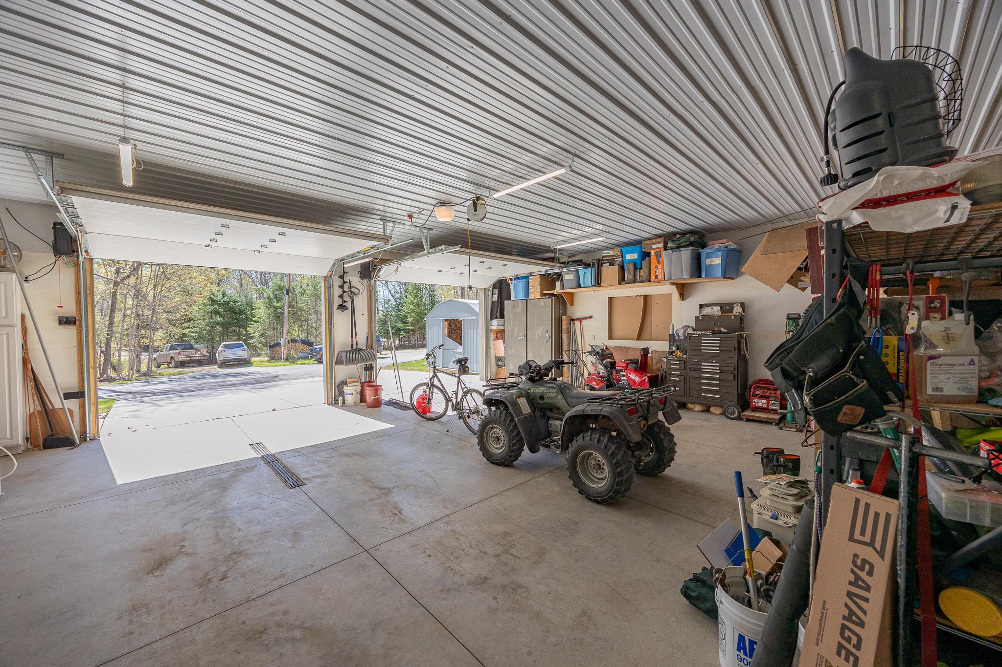 Interior of garage