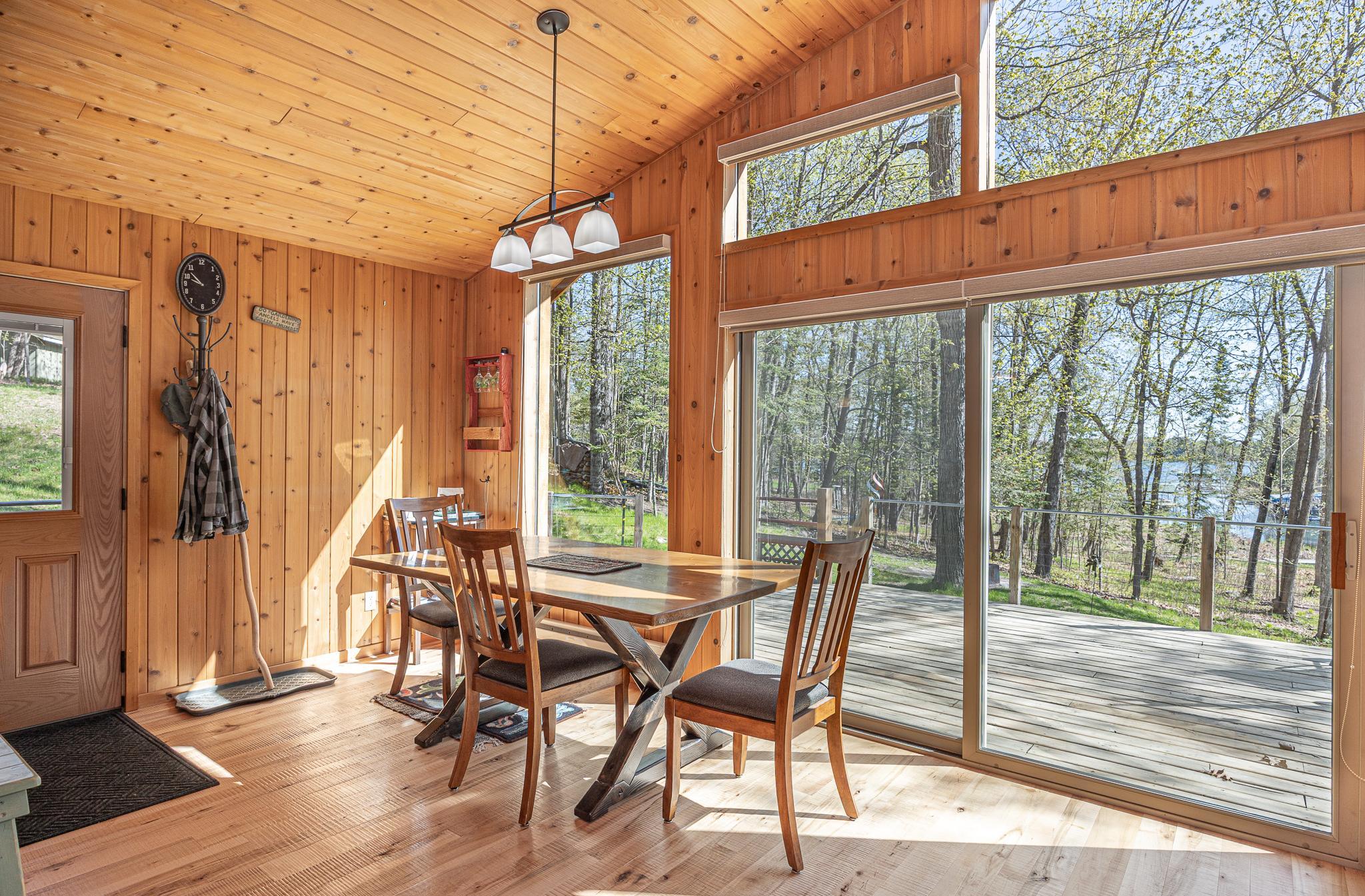 Light and bright dining area