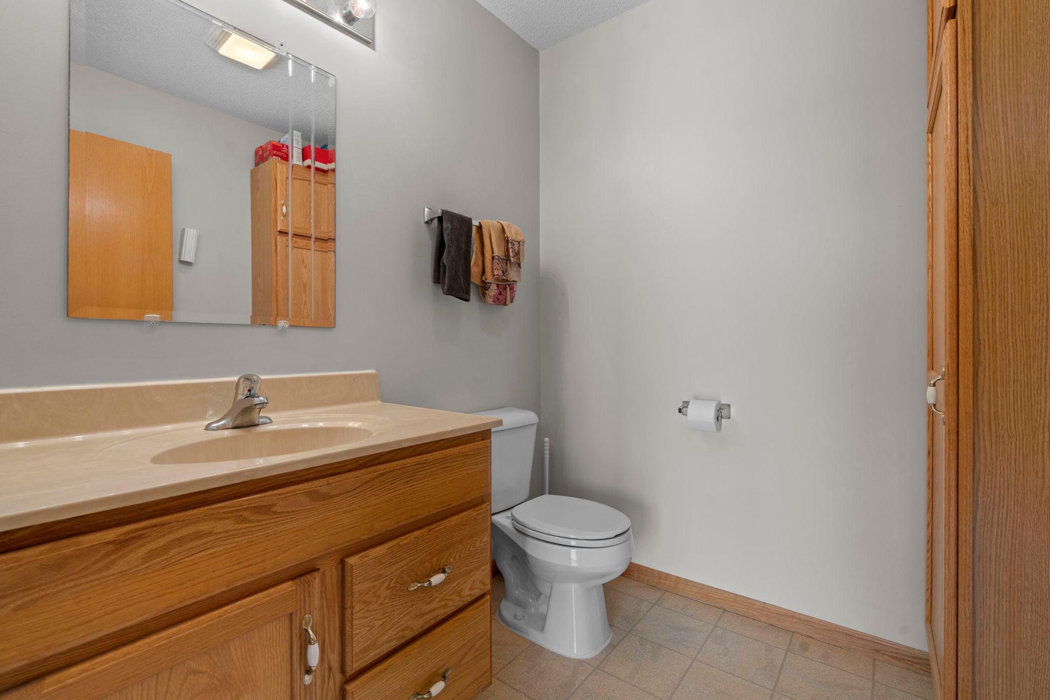 Main floor half bathroom