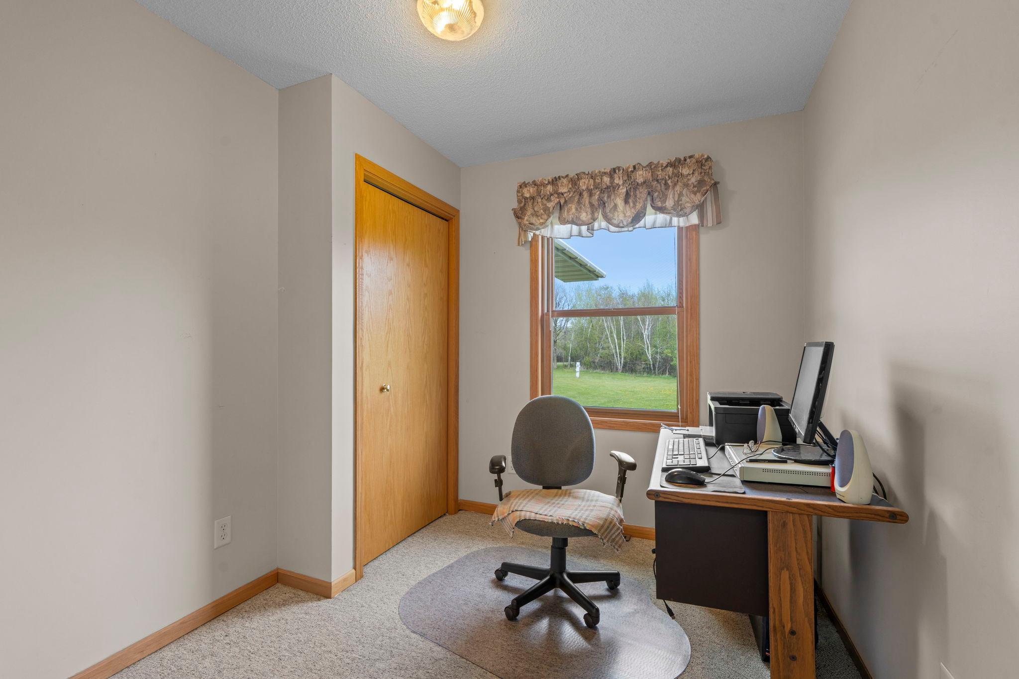 Third main floor bedroom or office