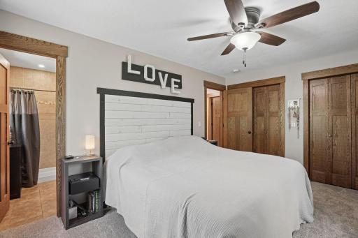 Spacious primary retreat designed for comfort and relaxation.