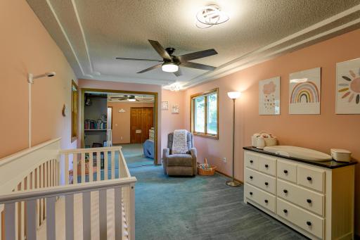 Bedroom 2 with tray ceiling and 2 closets!