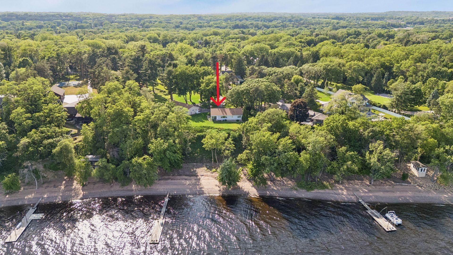 Enjoy this special location on the St. Croix River with not only 4.3 acres and great views, but approximately 250 feet of sandy riverfront.