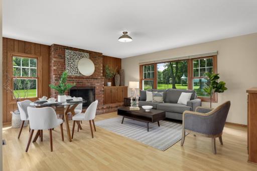 The hearth room off the kitchen gives flexibility