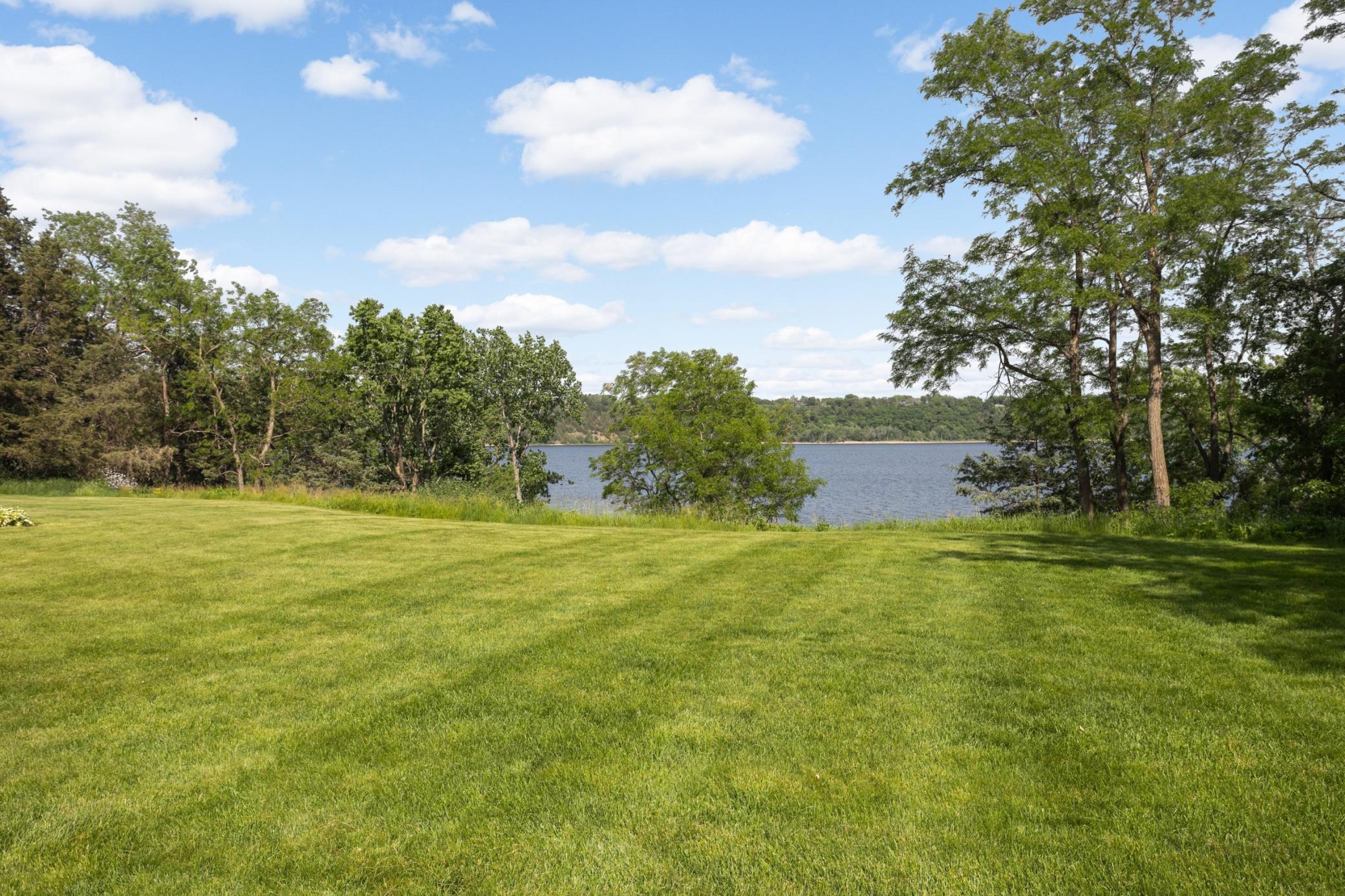 Level yard with great views!