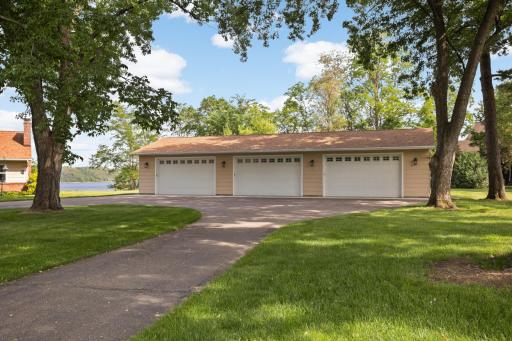The 6-car heated detached garage was built in 2022 and features 3 - 9' doors.