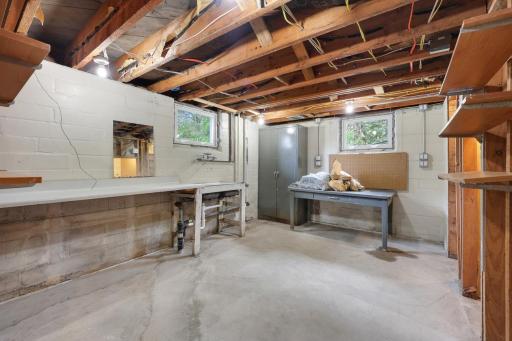 Craft room? This lower level space is open for your ideas