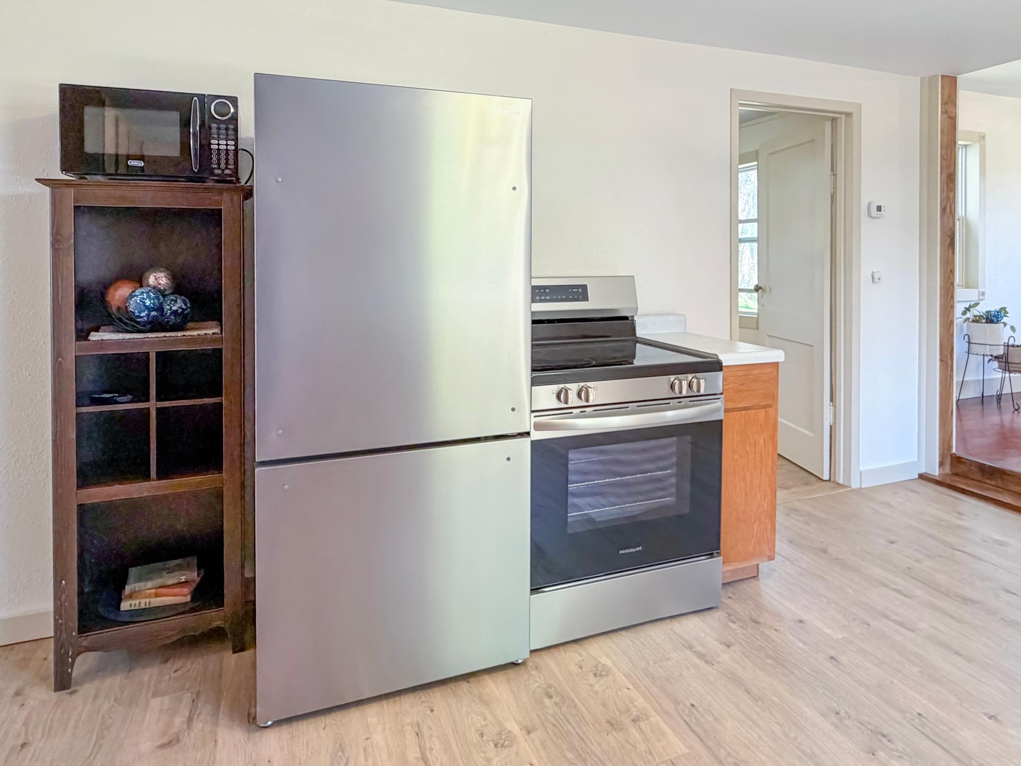 Beautiful stainless steel appliances