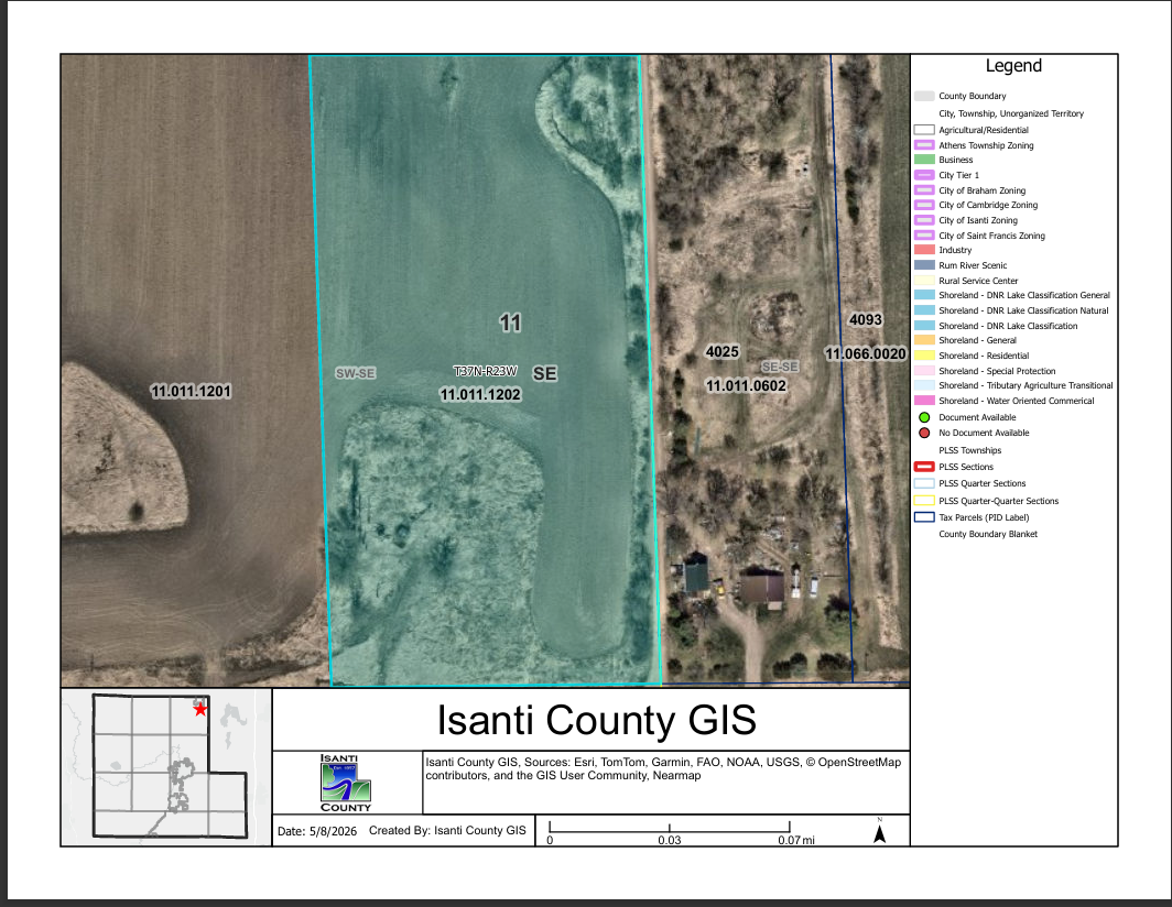Isanti County land