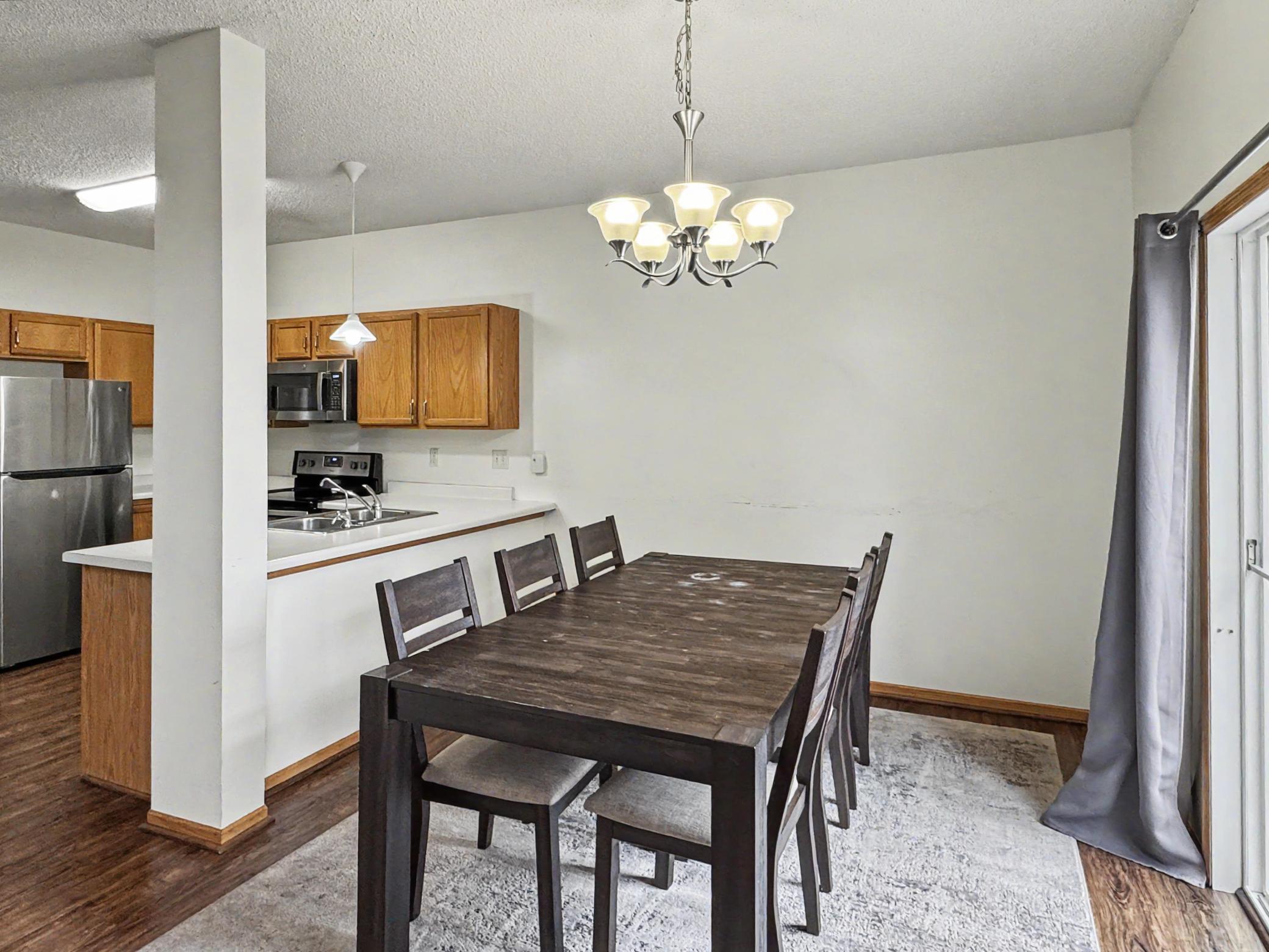 Nice and open from the Kitchen to the Dining