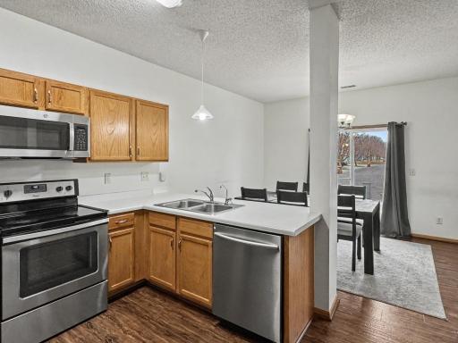Look out onto your patio from the Kitchen