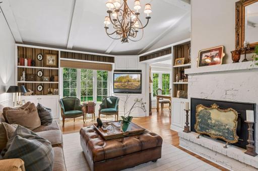 Additional family room off informal dining room