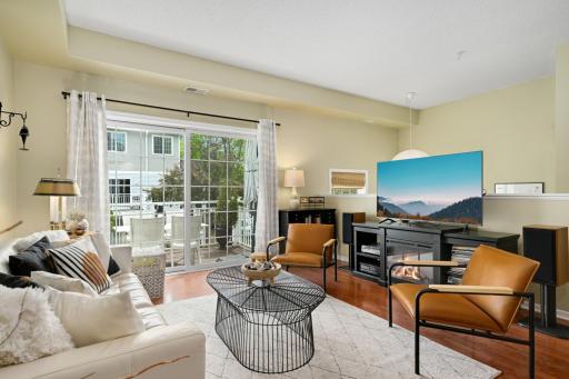 Convenient access to the private deck. Perfect for morning coffee and evening dinners.