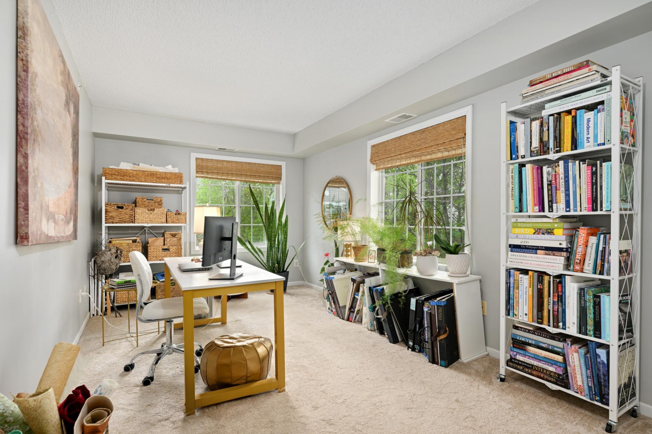 2nd bedroom is currently used as an XL home office.