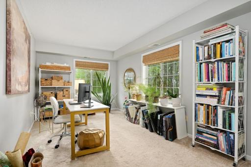 2nd bedroom is currently used as an XL home office.