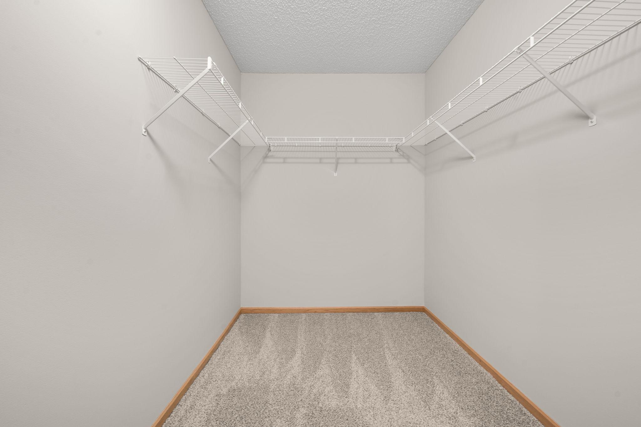Huge primary walk in closet