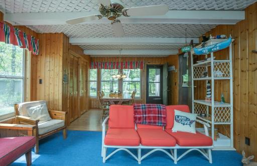 Warm wood accents and inviting spaces create a true up-north getaway feel.
