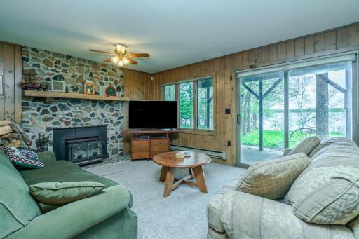 Walk-out lower level features a second family room and fireplace ideal for entertaining.