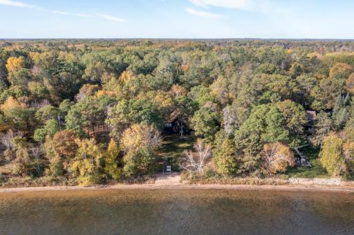 Birdâs-eye views reveal the perfect combination of sandy shoreline, mature trees, and privacy.