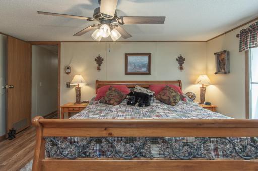Comfortable bedrooms offering restful retreats after enjoying everything lake life has to offer.