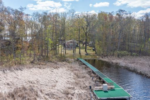 Nestled among abundant wildlife, this property offers a peaceful Northwoods atmosphere year-round.