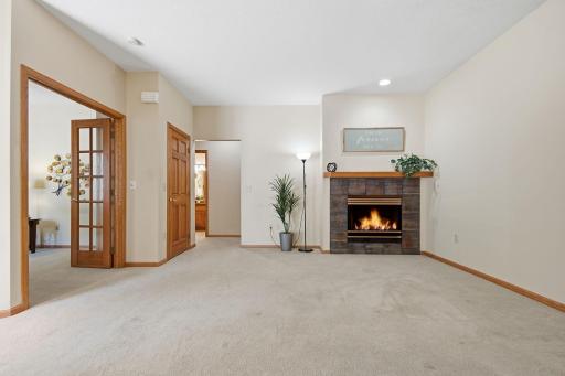 The living room is truly the heart of this home. From the beautiful gas fireplace to the finishing touches, you'll love living here.