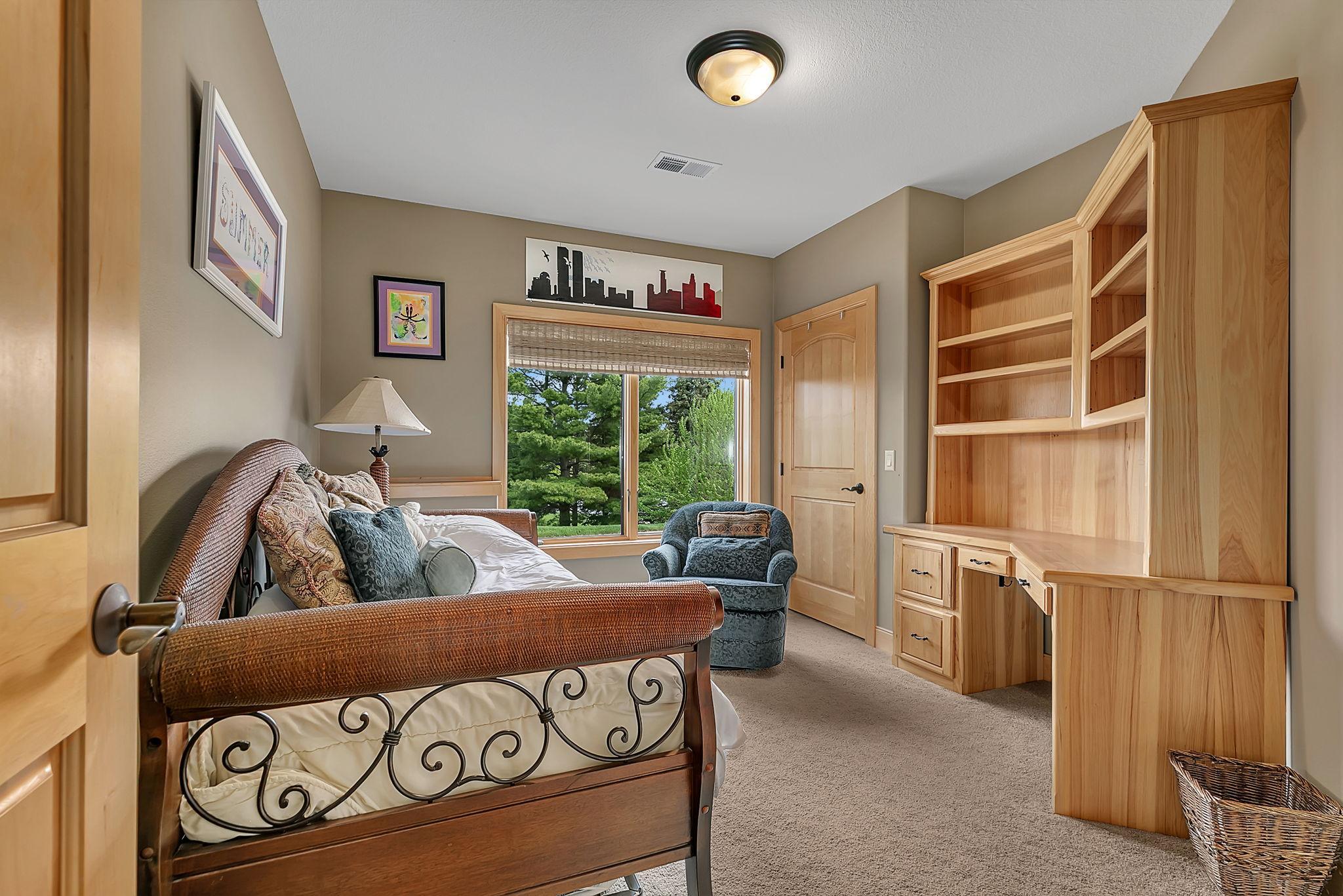 Bedroom ready for your personal style and updates.
