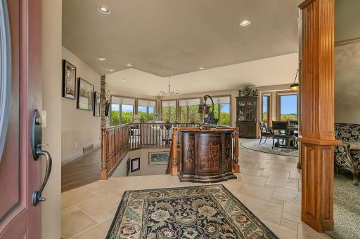 Thoughtfully designed entryway immediately draws you in, and the views are stunning.
