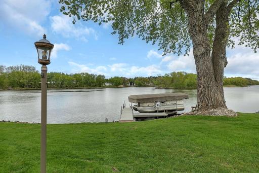 Walk down to the dock for an afternoon of boating.