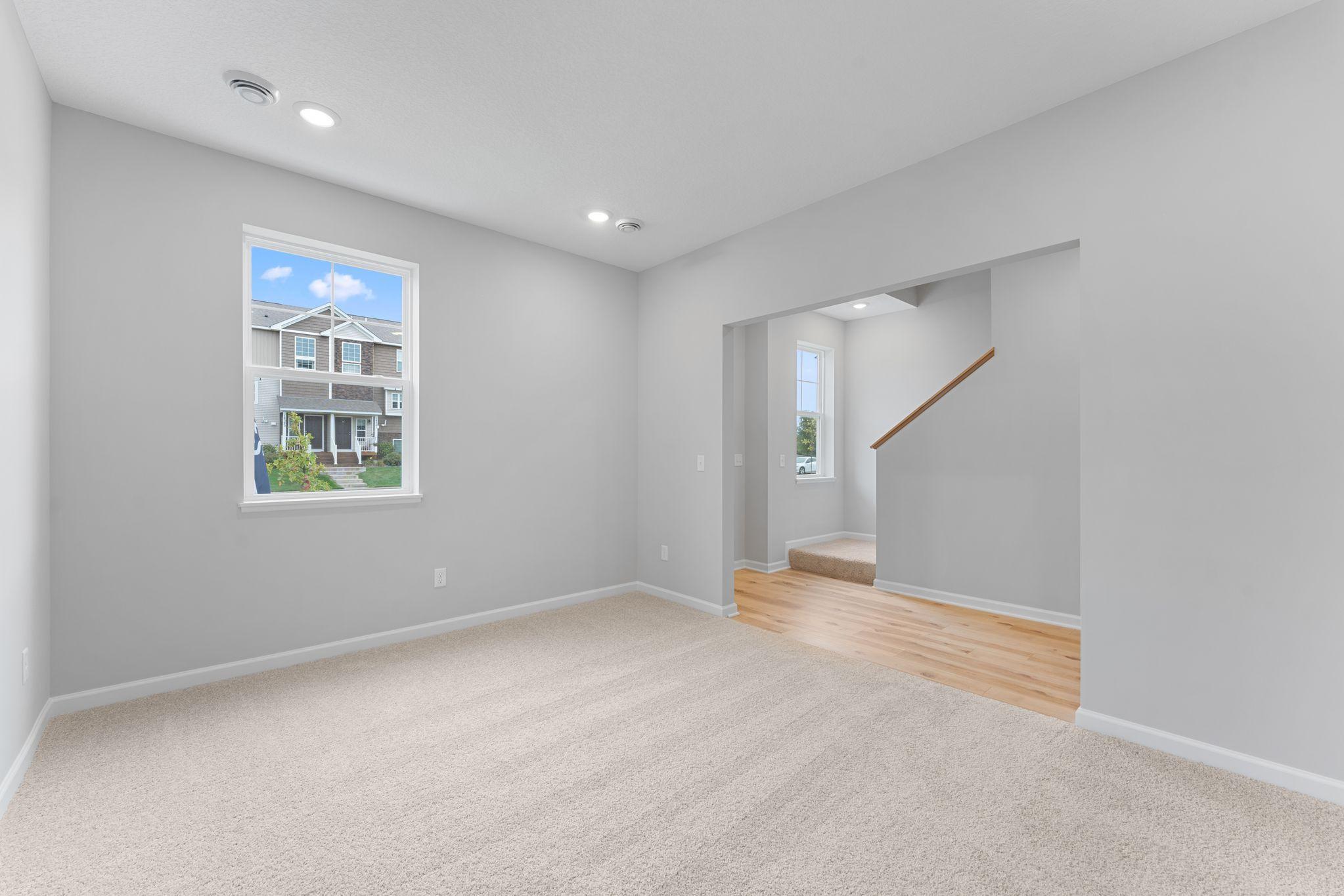 The multi purchase rec room adapts to your evolving lifestyle. Similar home shown, options can vary.