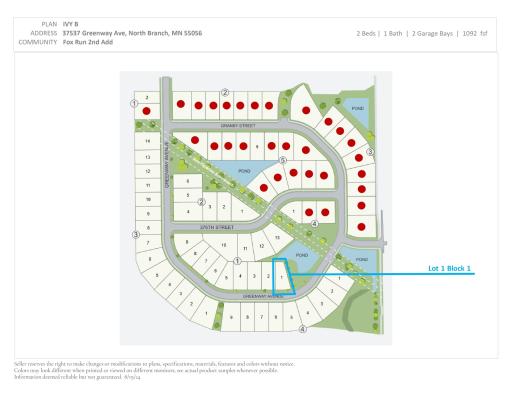 Homesite. Photos and renderings may not depict actual plan, materials, & finishes may vary. All measurements are approximate.