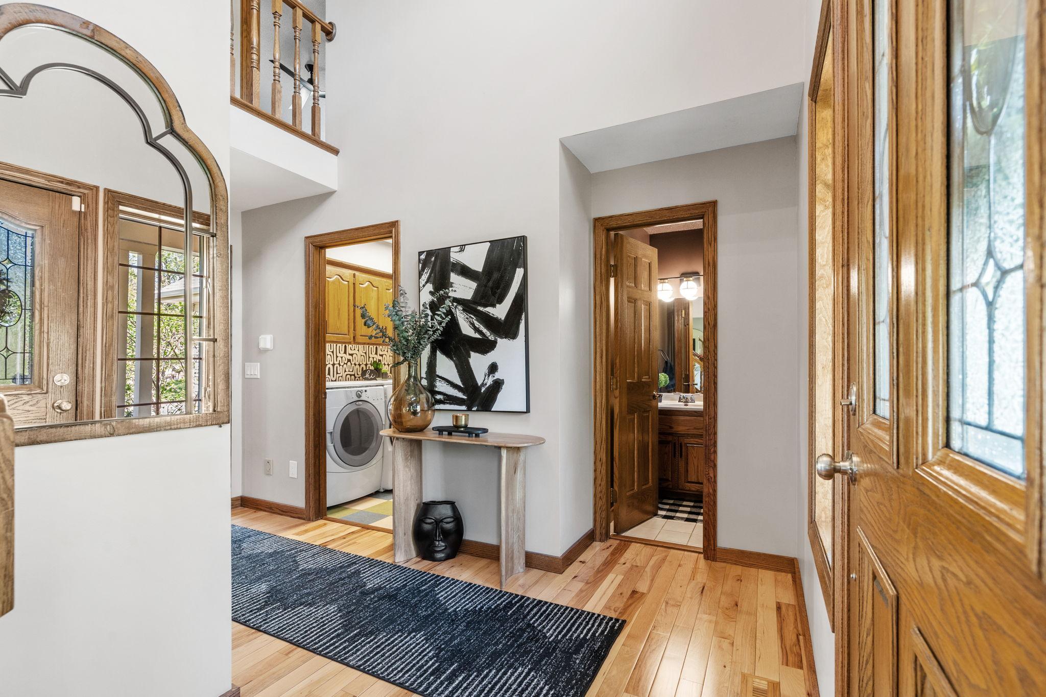 Main Floor Powder Room and Laundry