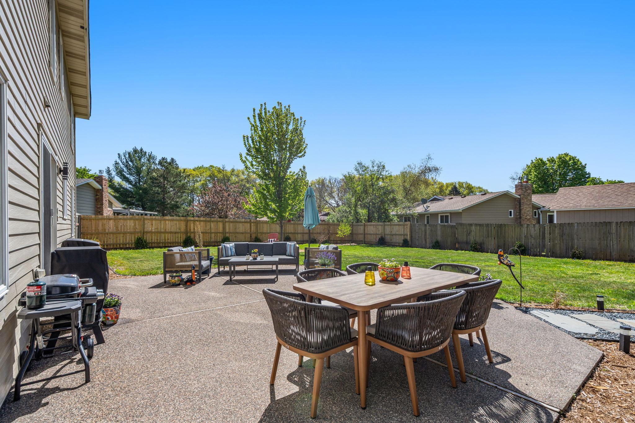 Fully Fenced-In Backyard