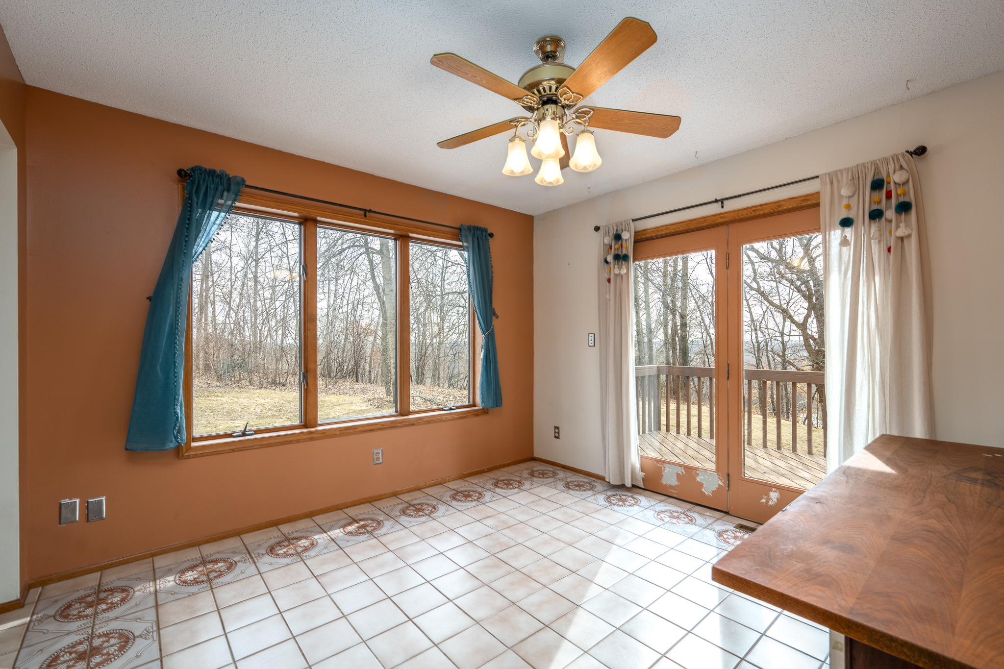 2nd Bedroom with French doors to deck