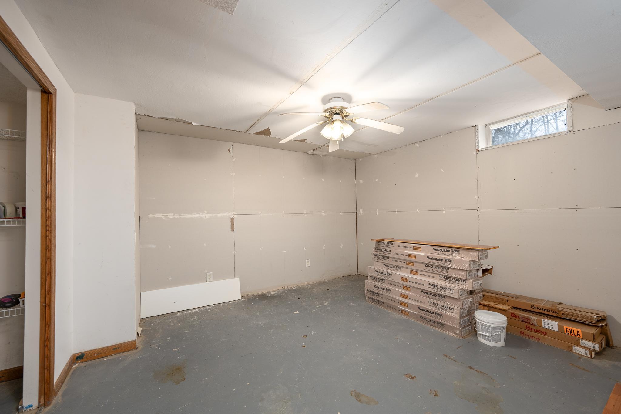 Lower level office or storage