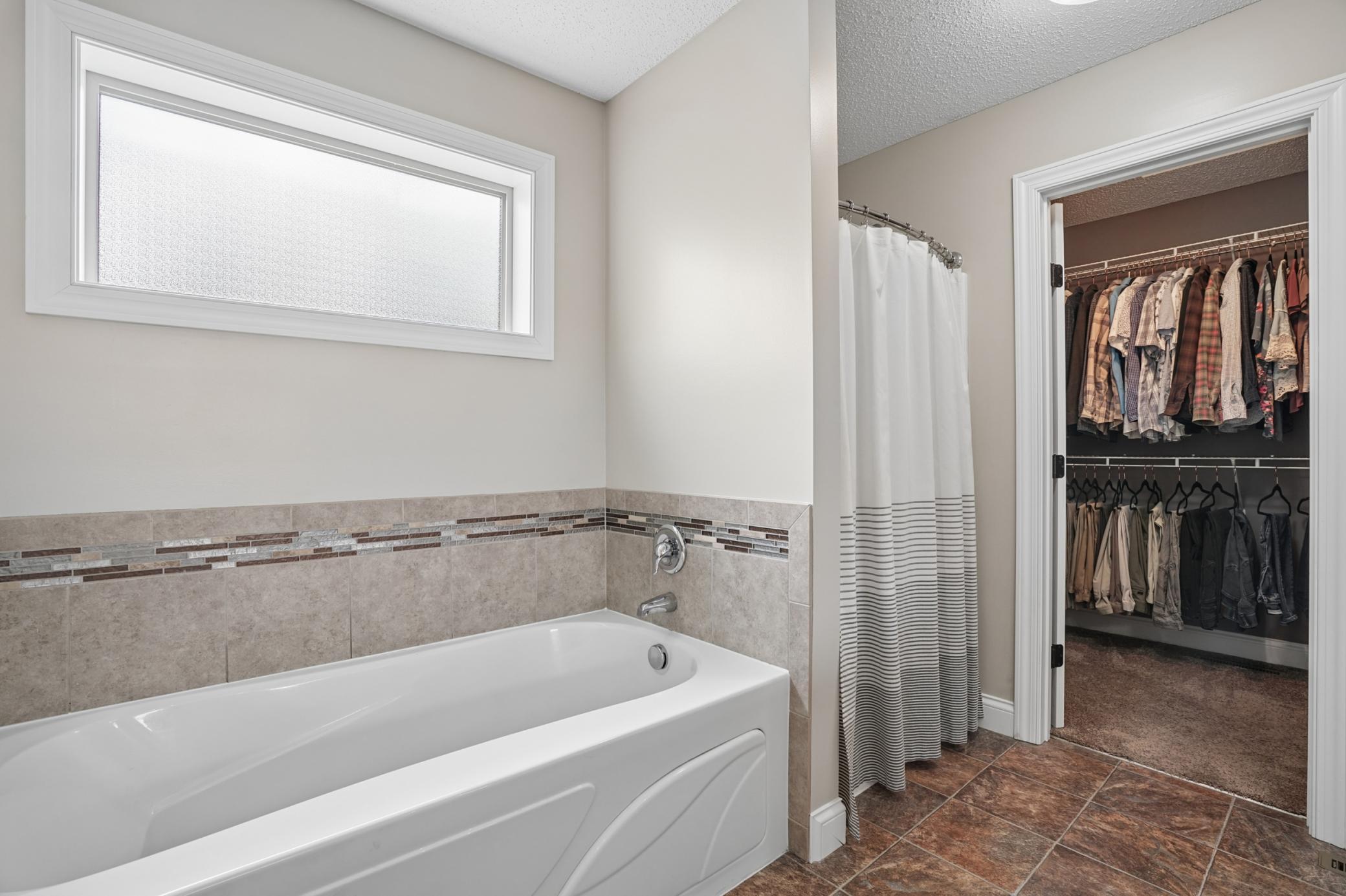 Primary Bath separate tub and shower