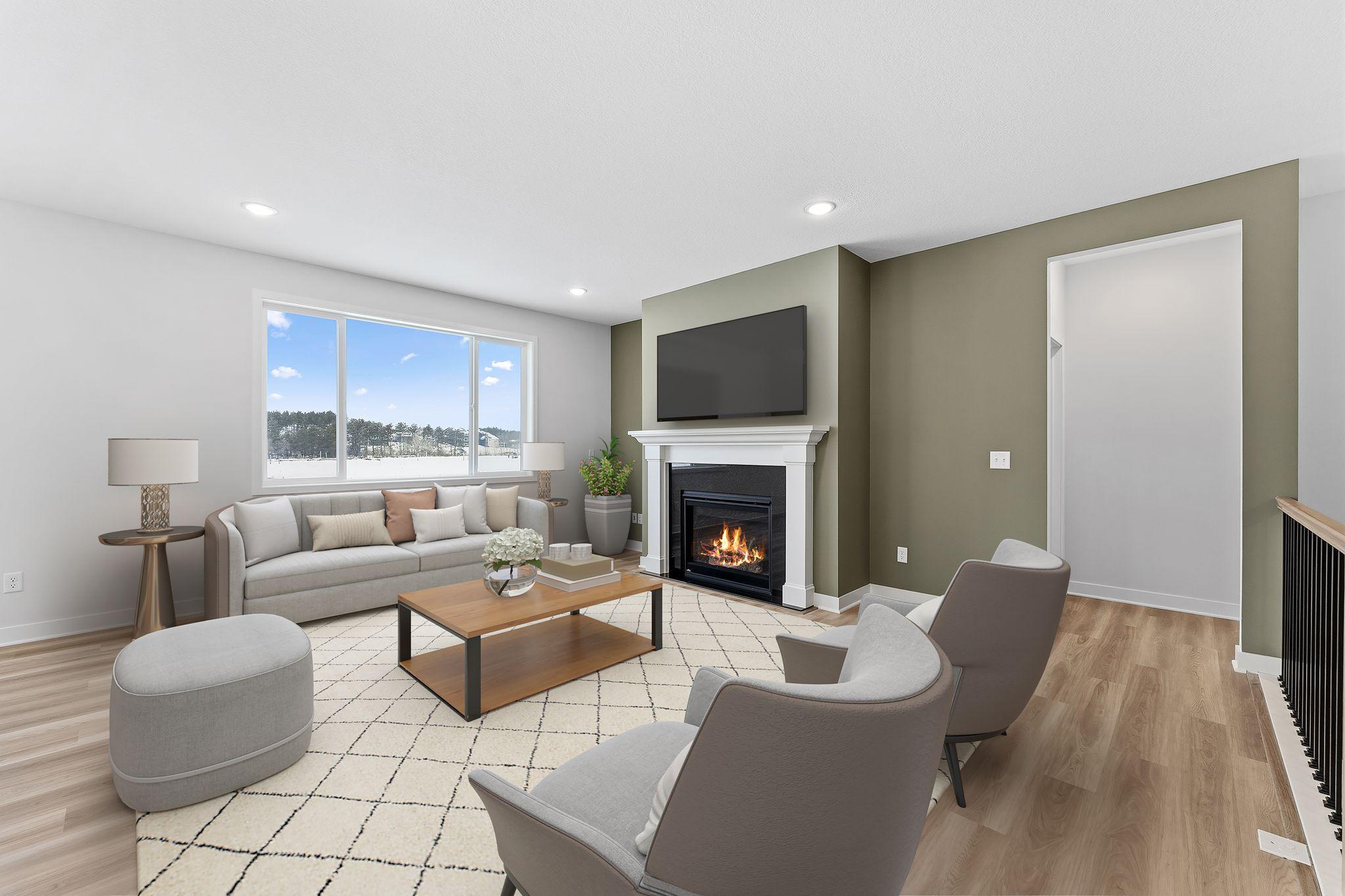 Living Room (Virtually Staged) (Example of a previous home)