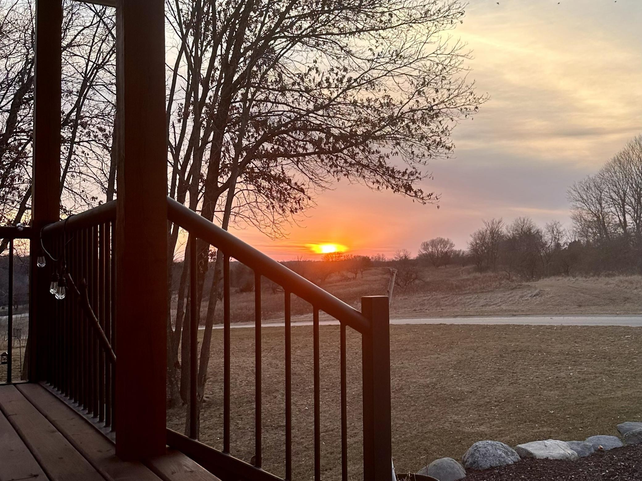 Sunset view right out your door!