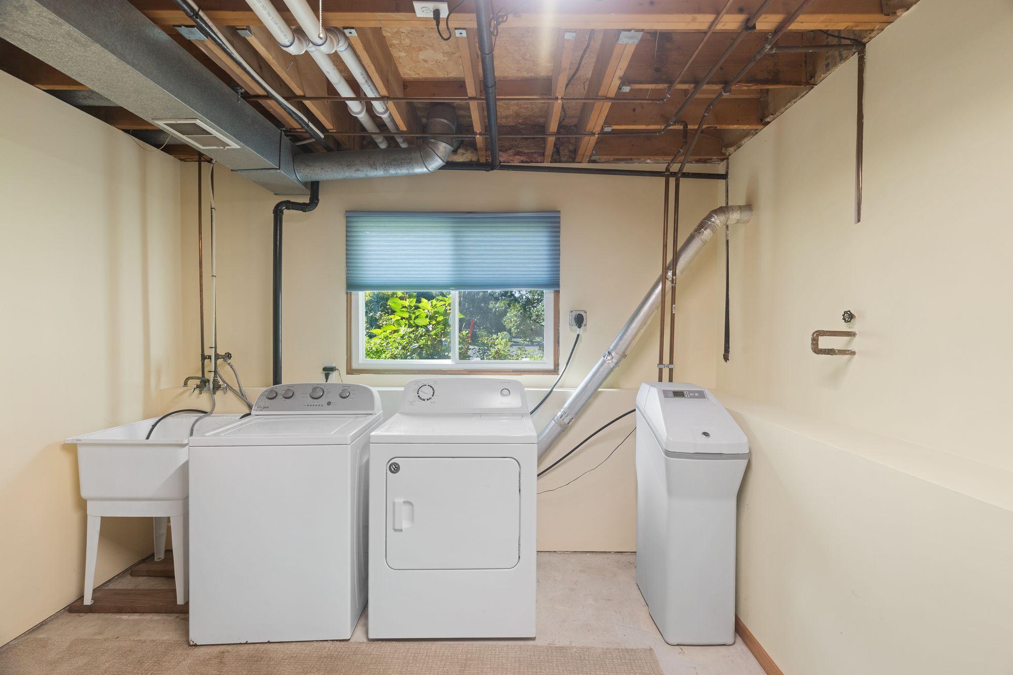 Bright and clean laundry/utility room