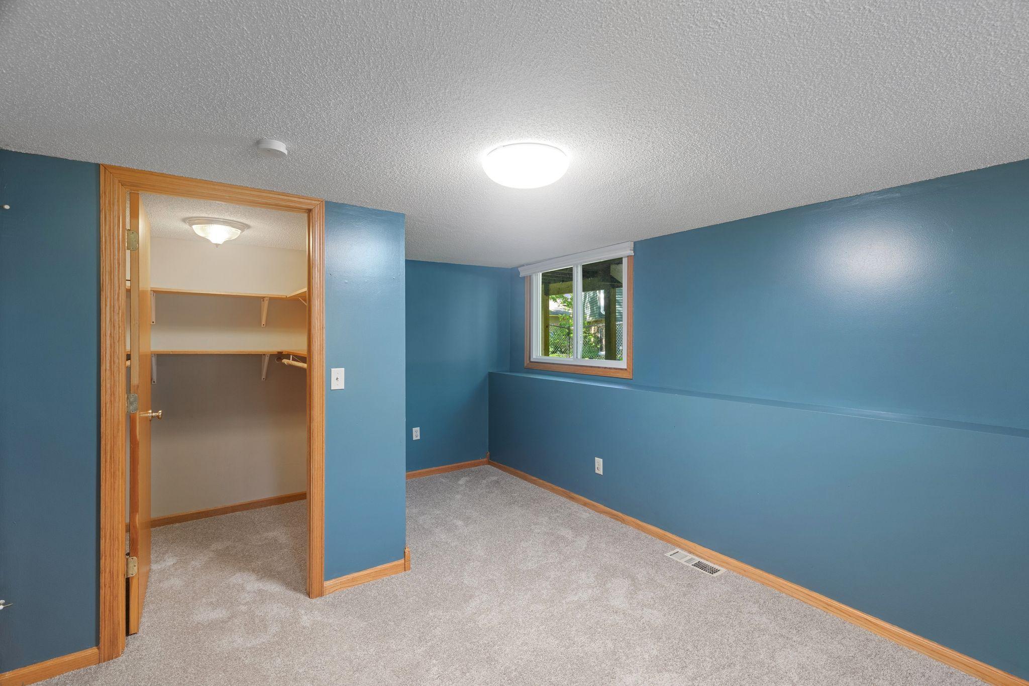 Bedroom #2 features a large walk-in closet!