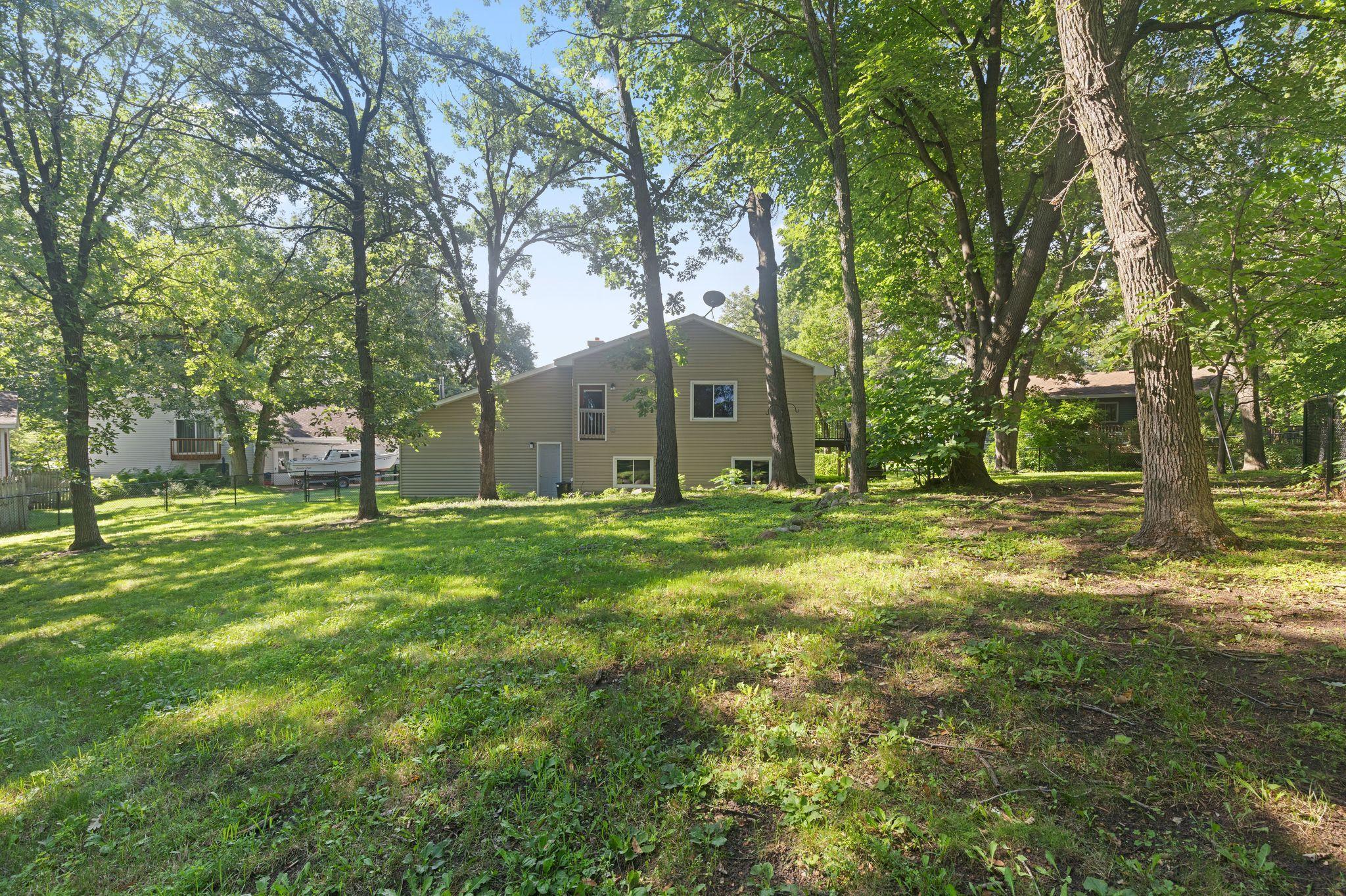 The .63 acre lot is fully fenced.