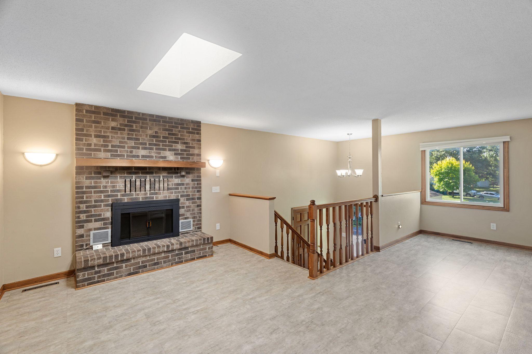 The upper level family room features bonus space to use as you need.