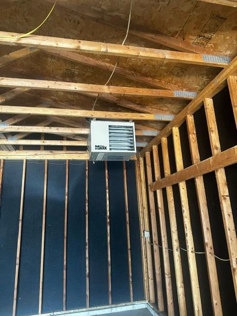 You'll appreciate the heated garage for your cars or while doing projects!