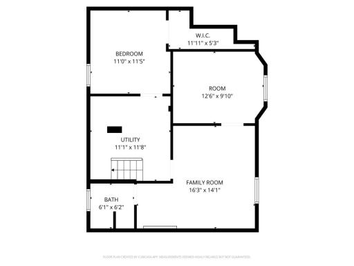 Lower Level: The previous renter, (a group home) used Family Room as a bedroom.