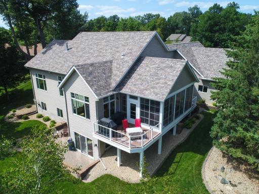 Expansive windows overlooking the beautiful 27-hole championship golf course - Geneva Golf Club.