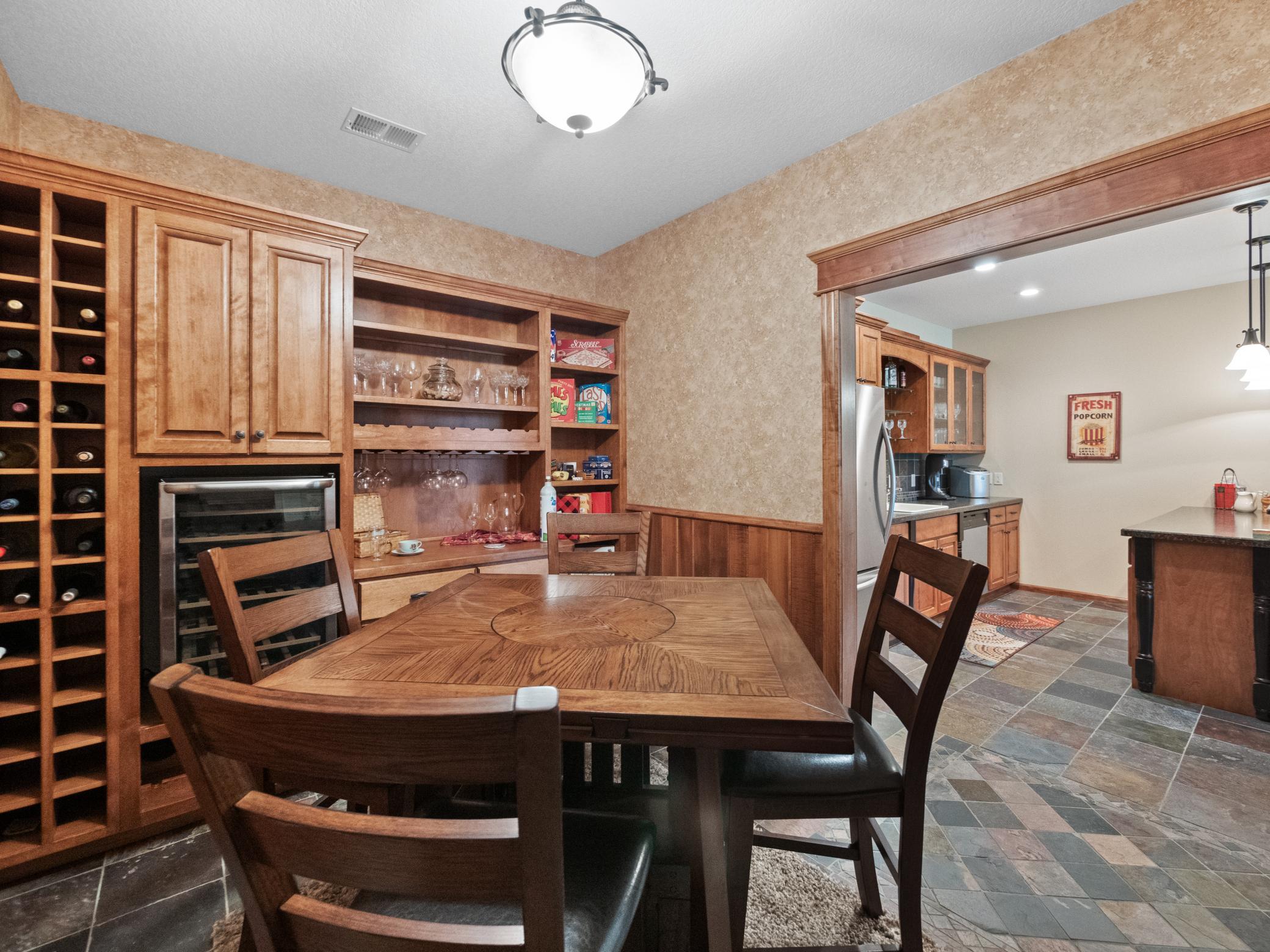 The perfect spot for card games or poker night. Enjoy maximum seating capacity. There's room for everyone in this home!