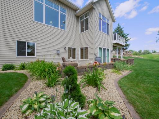 Professional landscaping with plush greenery!