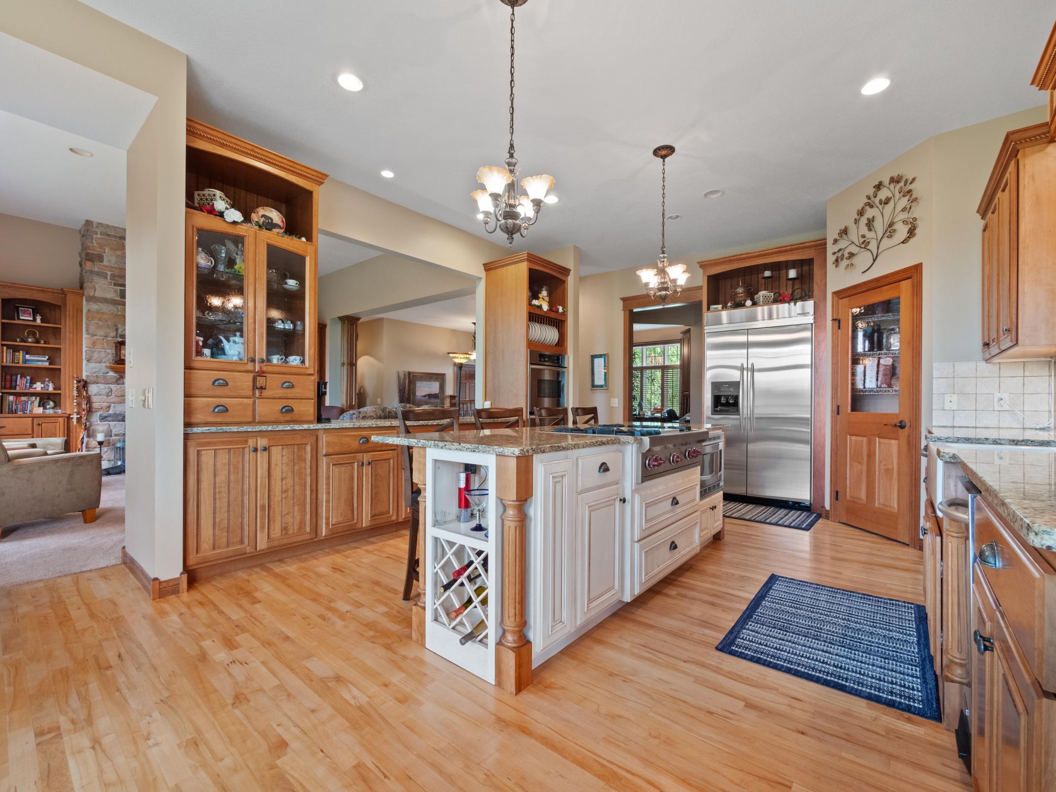 Natural light enhances the warmth of the timeless finishes, which are an ideal canvas for your own personal style.