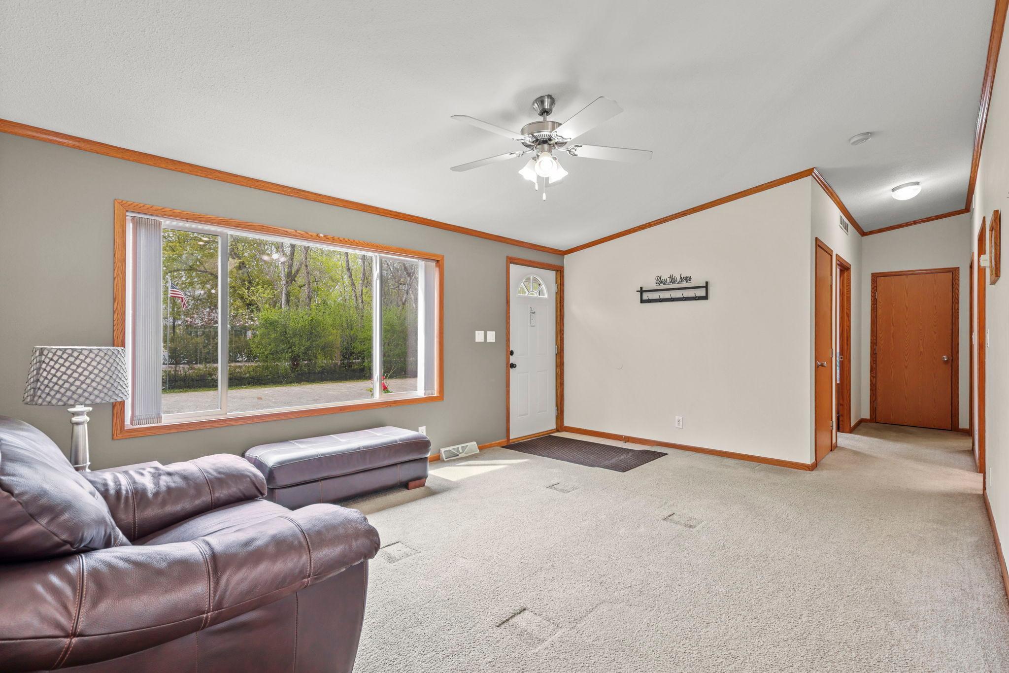 Down this hall you will find 2 Bedrooms and a Bathroom.